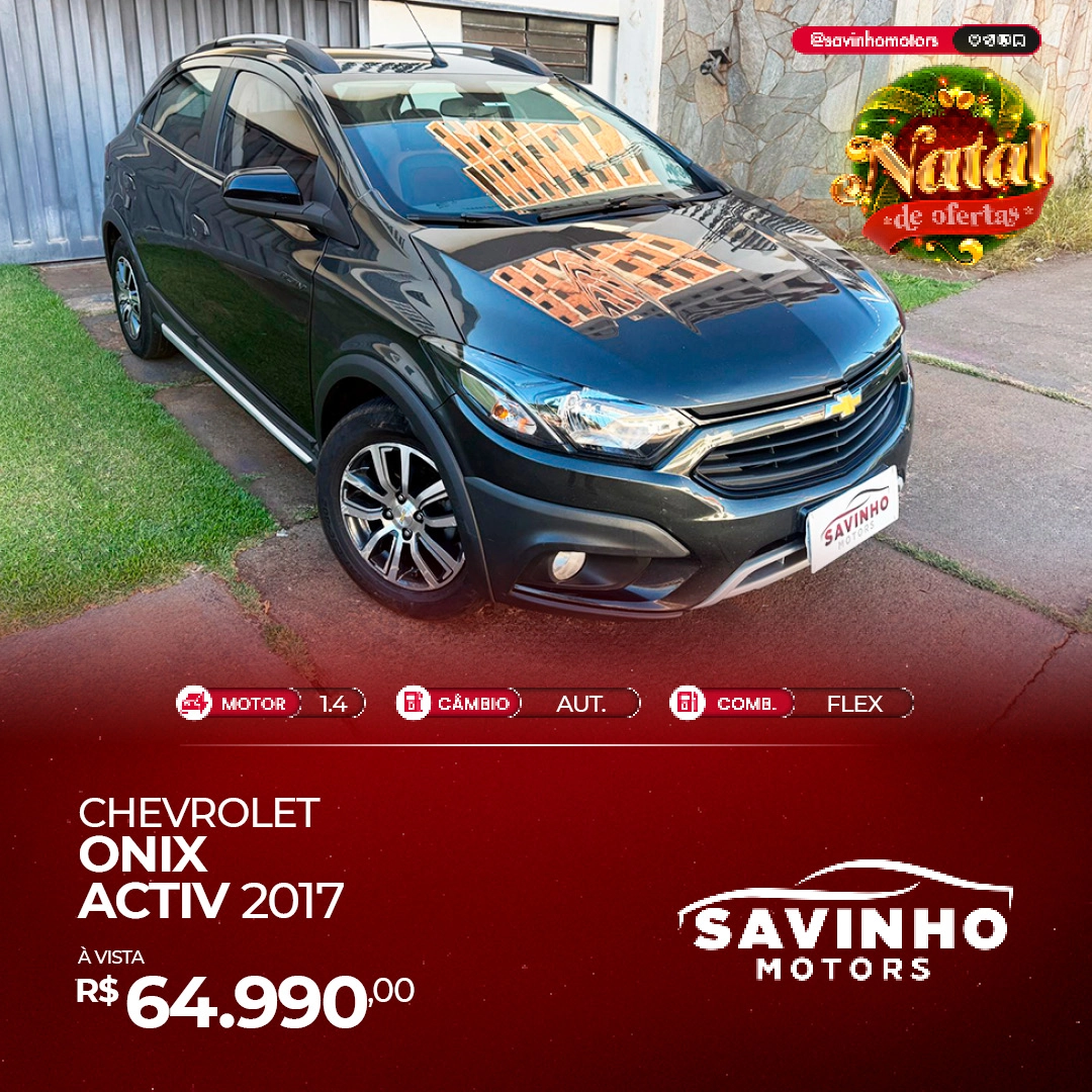 Onix Activ Cinza 2017 - GHE-4610